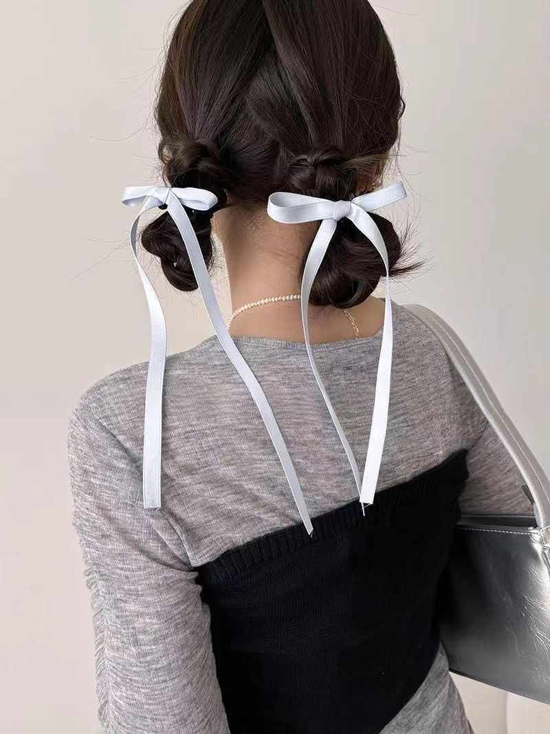 Fermaglio per capelli con artiglio e nastro lungo in stile balletto_voghion.com