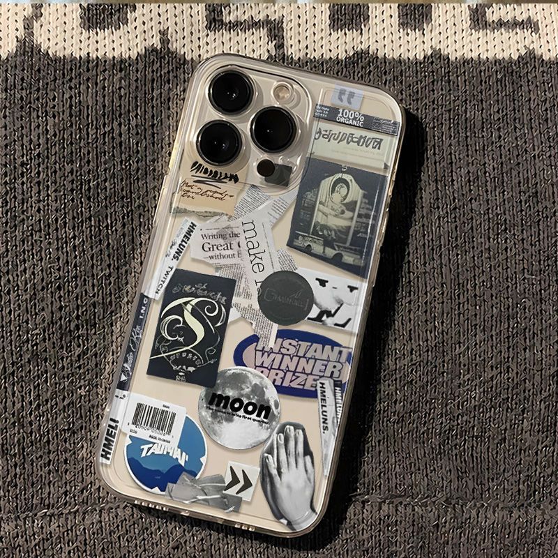 Papierschnitt-Patchwork-Stil, geeignet für 16-Zoll-Telefon-Space-Case, bunt, 15 Pro Max, lustig_voghion.com