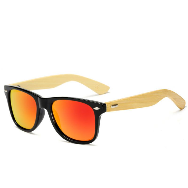 Occhiali da sole da guida con rivetti quadrati e personalità, nuovi, in bambù_voghion.com