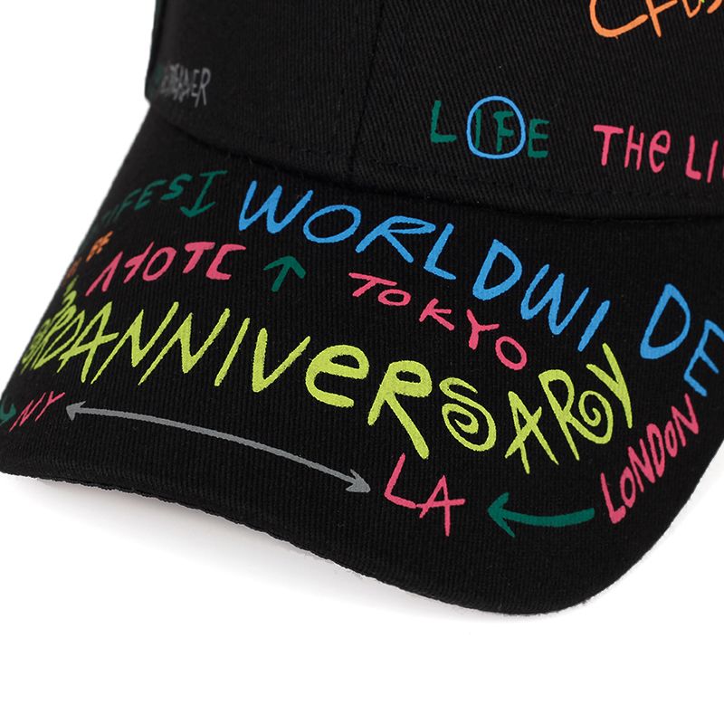 Moodne graffititrükiga pesapallimüts kevad-suviseks vaba aja veetmise müts reguleeritavad hiphop-tänavamütsid unisex mütsid_voghion.com