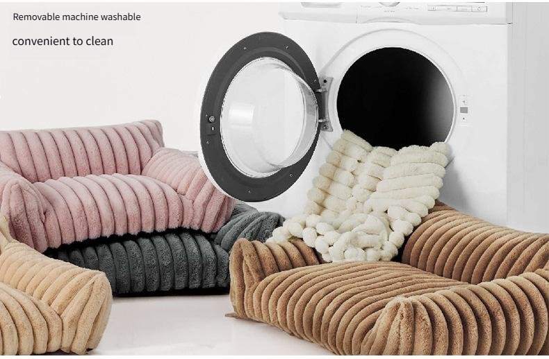 Cuccia per gatti universale, per tutte le stagioni, rimovibile e lavabile, griglia ondulata, divano caldo per gatti, letto per animali domestici._voghion.com