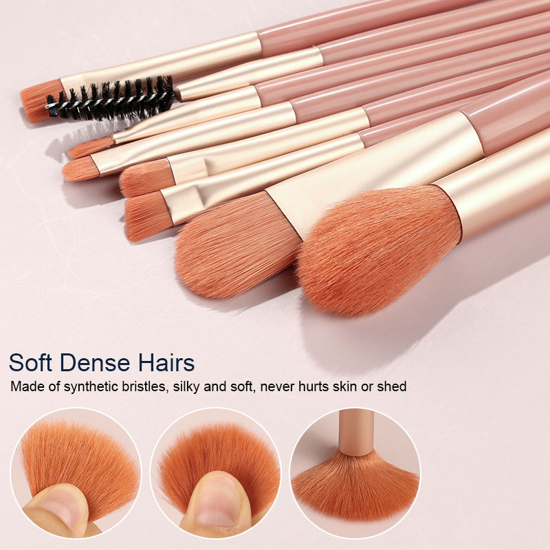 8-14-teiliges Make-up-Pinsel-Set, Mini-Puder-Rouge, Lidschattenpinsel, professioneller, loser Foundation-Make-up-Aufkleber_voghion.com