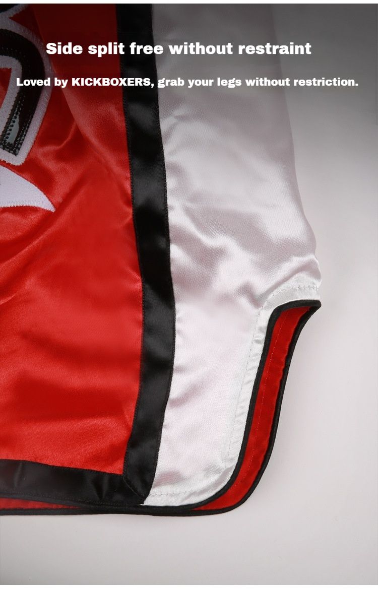 Pantalones cortos de Muay Thai nuevos para competiciones de artes marciales mixtas (MMA), uniformes de Sanda para hombres y mujeres adultos._voghion.com
