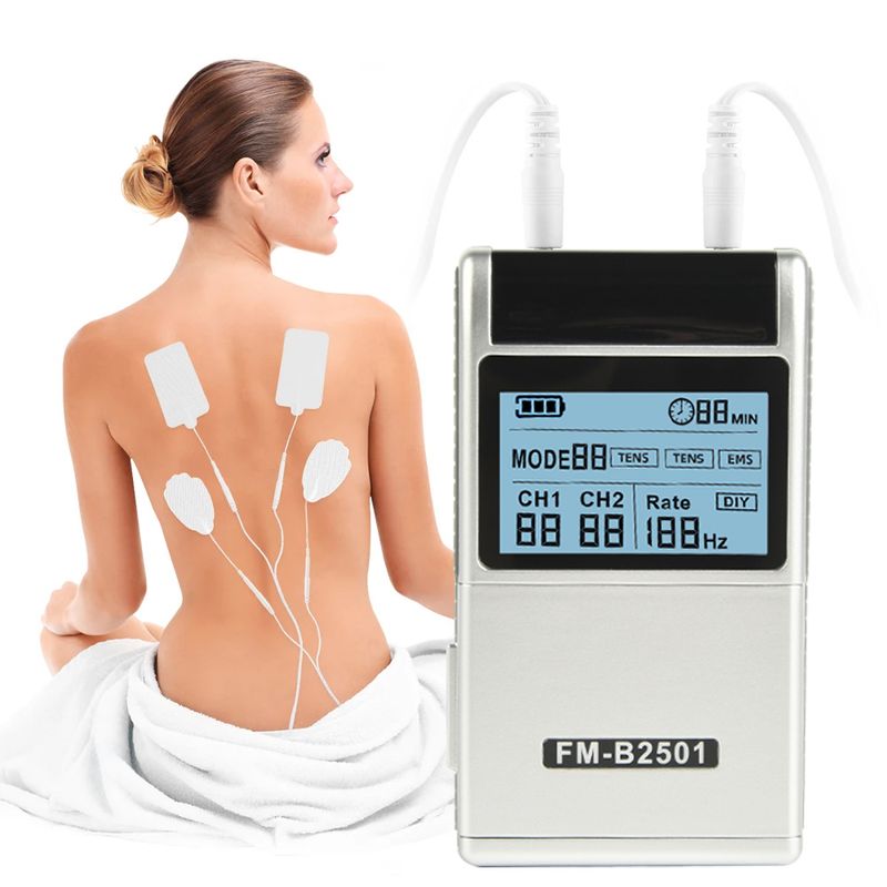 Ems Puls Elektrische Muskels Timulator Zehner Physiotherapie Massage Gerät 15 Modi Meridian Therapie Nacken Körper_voghion.com