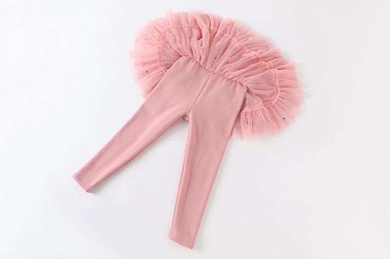 Vestiti per bambini Culotte finte due ragazze più pantaloni spessi in pile gonna a rete per bambini gonna tutù leggings per ragazze_voghion.com
