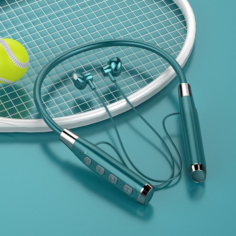 Draadloze oordopjes Surround Sound Effect Mega Bass Ergonomisch Bluetooth-compatibel 5.2 Sport-nekhangende oortelefoon voor Fiess_voghion.com