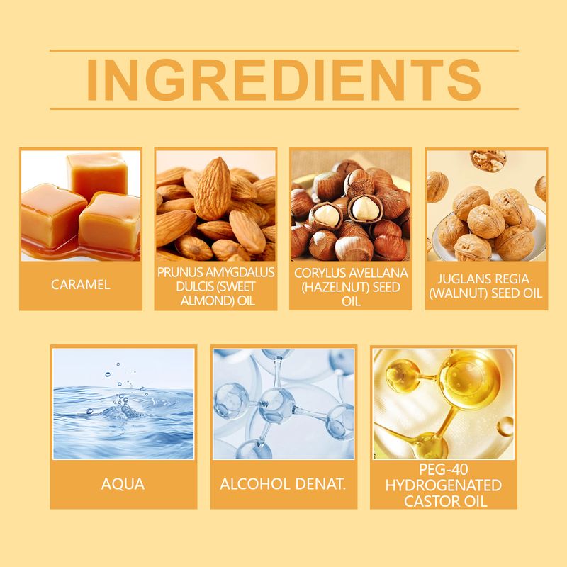 Zapach karmelowy w sprayu do ciała Świeży zapach Zapach do ciała Eleganckie perfumy w sprayu do ciała_voghion.com