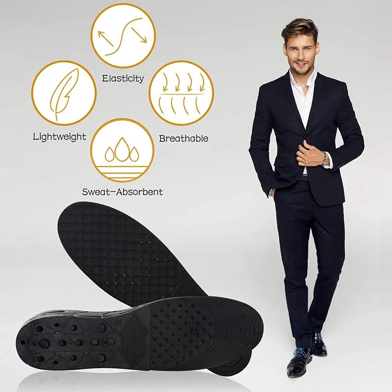 Palmilhas de aumento de altura almofada de sapato de ar inserção de elevador masculino feminino 3-9cm palmilha invisível variável corte ajustável mais alto_voghion.com