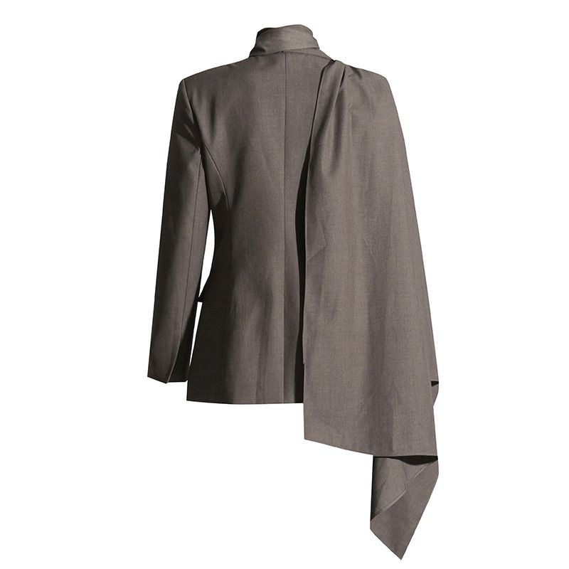 2025s High End Mini For Women In The Spring Of 2025, Personalized Versatile, Featuring A French Shawl Design, Long Sleeved_voghion.com