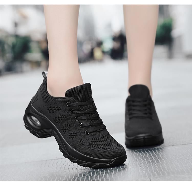 Sports women's shoes, summer breathable mesh surface, white lightweight soft sole, student leisure travel running shoes_voghion.com