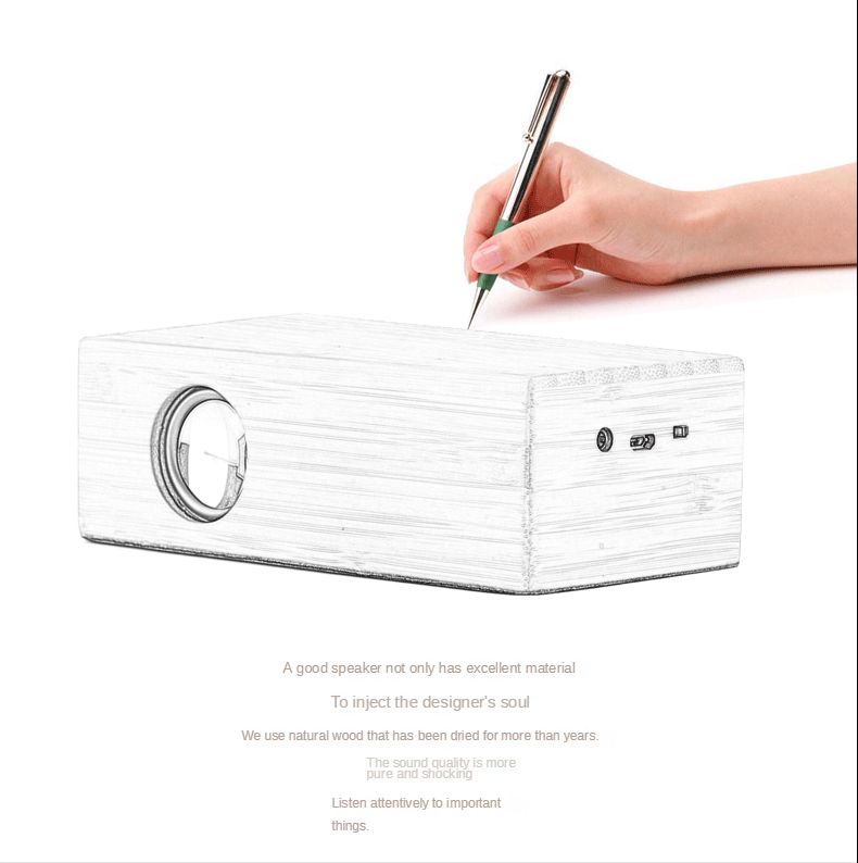 Induktsioonmobiiltelefoni väike kõlar, traadita subwoofer, valju puidust retroarvuti stereo_voghion.com