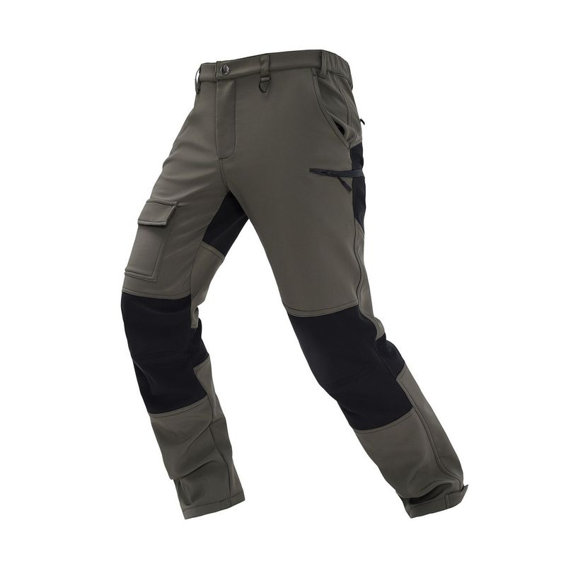 Pantaloni cargo multitasche per uomo e donna - Pantaloni tattici impermeabili, antivento, foderati in pile, per escursionismo, sci e attività all'aperto - Poliestere resistente per tutte le stagioni_voghion.com