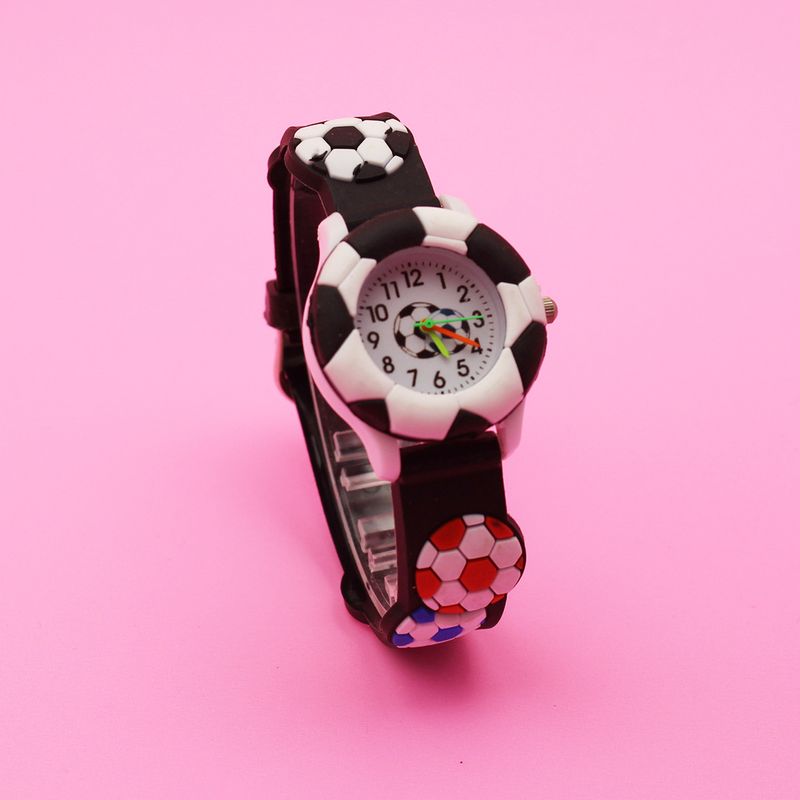 Kinder süße Fußballuhr Basketball Silikonuhr Cartoon Uhr_voghion.com