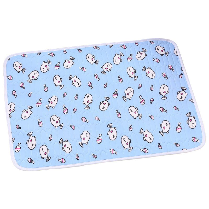 Pet Summer Latex Floor Cat Non-Slip Dog Bed Silk Cooling Pad Ice Mat_voghion.com