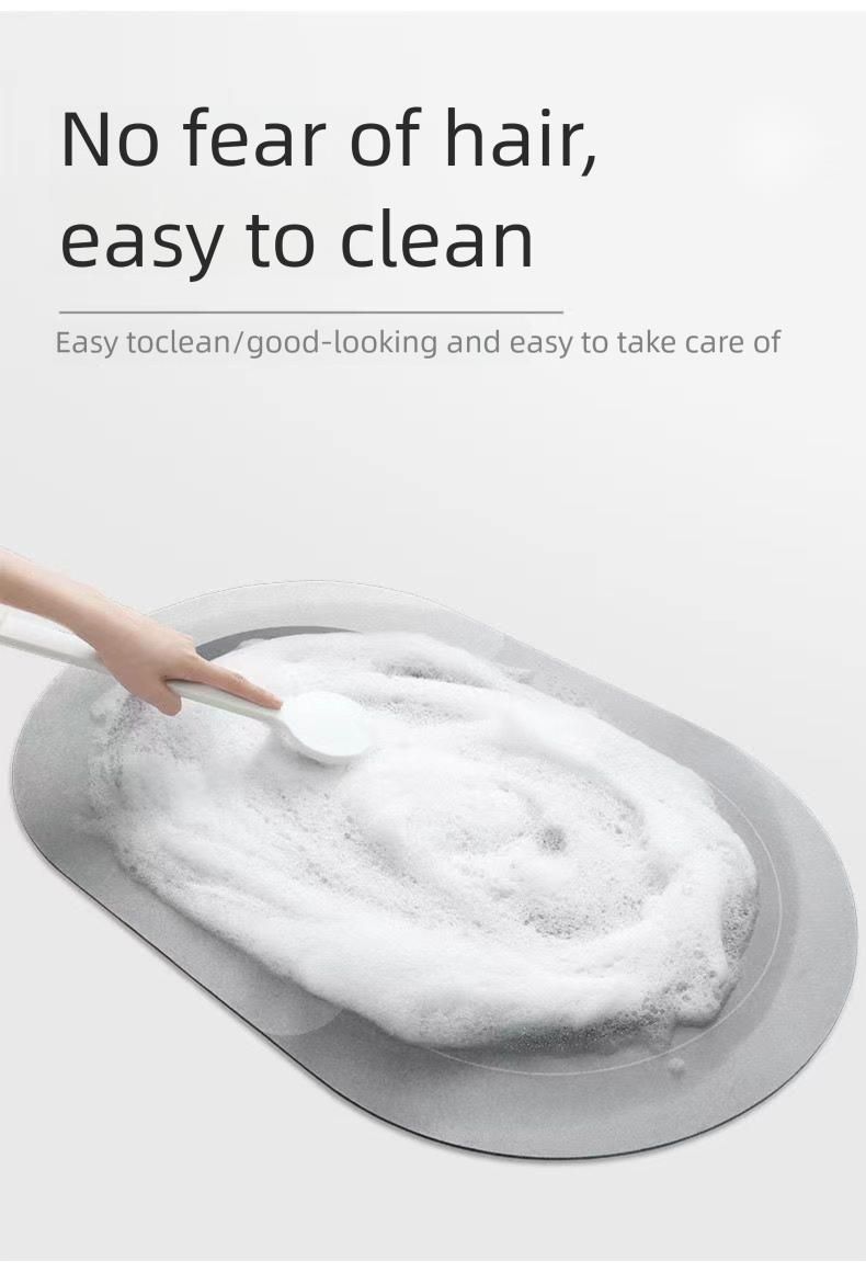 Soft Diatomite Bath Mat - Quick Absorbent & Non-Slip, Quick-Dry Toilet Door Mat, Household Carpet_voghion.com