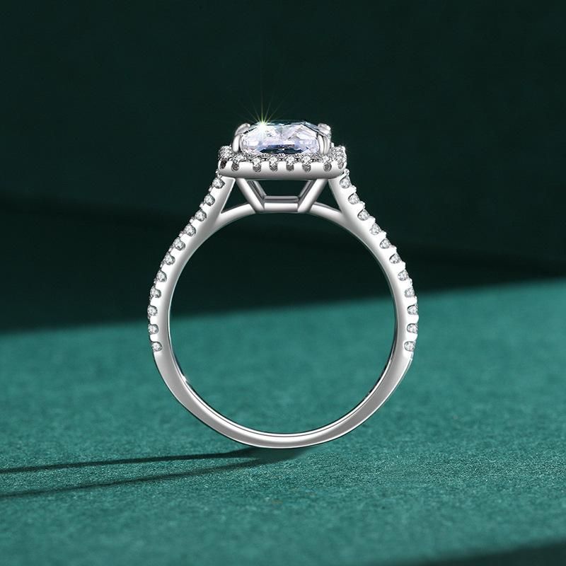 Tancise klassisk zirkon sølv ring damer smykker bryllup løfte fest gave_voghion.com