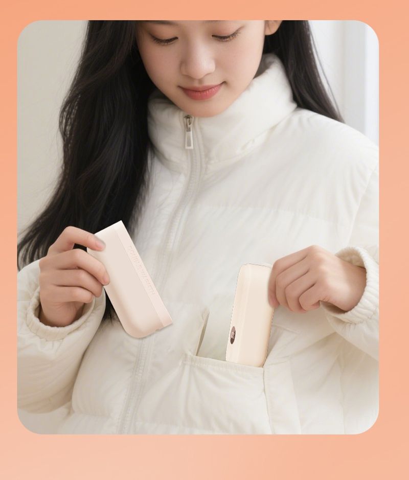 2-in-1 Detachable Magnetic Hand Warmer With Digital Display, Mini USB Rechargeable Portable Pocket Heater_voghion.com