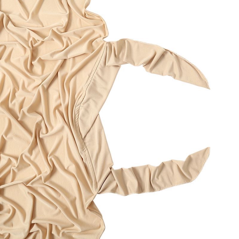 Nuova sciarpa elastica lunga incrociata monostrato tinta unita per donna, sciarpa e foulard_voghion.com