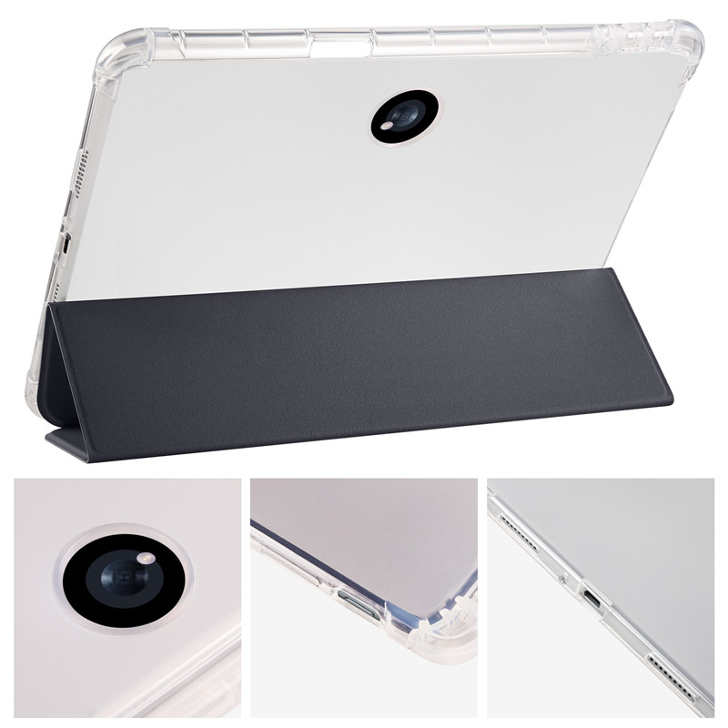 Tablet Coque For OPPO Pad 2 Case 11.61 inch PU Leather Tri Fold Caqa For One Plus Pad 11.61 Cover With Pencil Holder Shell + Pen_voghion.com