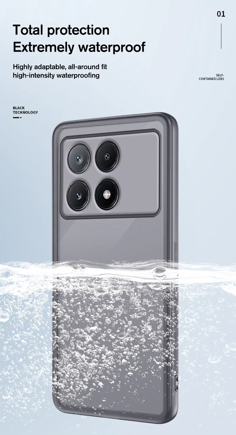 Pro Case Clear Soft Silicone Phone Cover per Xiaomi PocoX6 Protezione completa dell'obiettivo Funda PocoX6Pro Little X6Pro X 6 5G_voghion.com