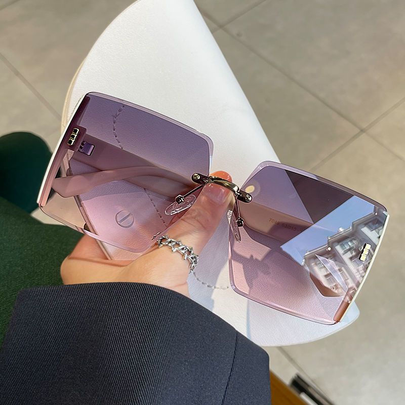 Summer Brown Sunglasses For Women With High Sense Ins Big Face And Thin New Sunglasses Show Small Face And UV Protection_voghion.com