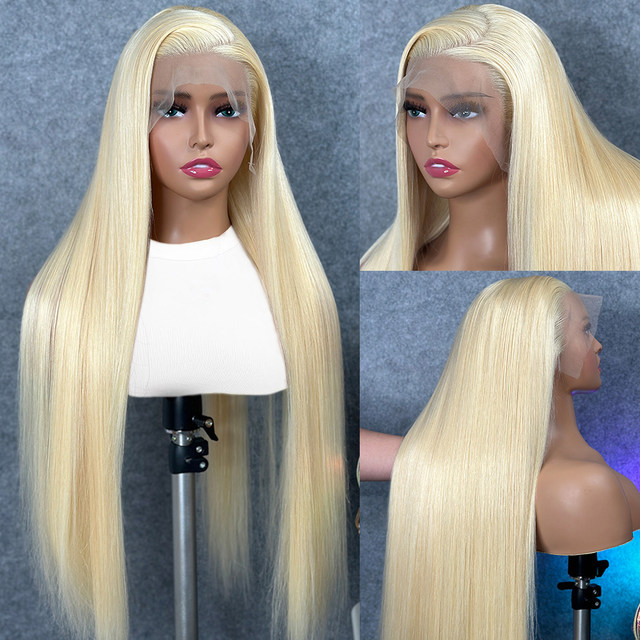 30 40 pollici 613 parrucca di capelli umani diritta bionda miele osso colorato parrucche bob 13x4 frontale in pizzo per le donne_voghion.com