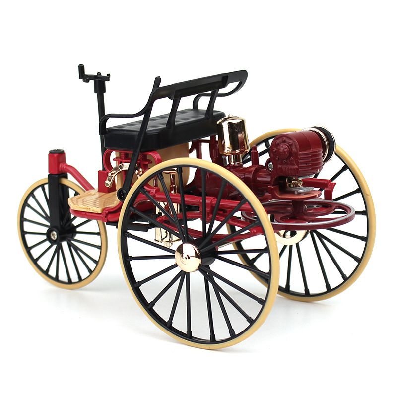 Novi 1:12 simulacijski retro legirani trokotačni klasični automobil kolekcija modela poklon igračka za odrasle ukras_voghion.com