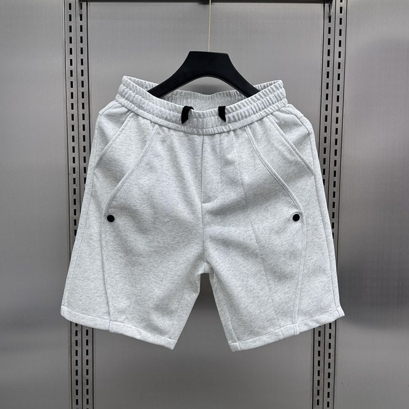 Men's Clothing Fashion Brand Ins Personality Splicing Men's All Match Straight Shorts 2025 Summer Elastic Drawstring Sports Big Pants_voghion.com