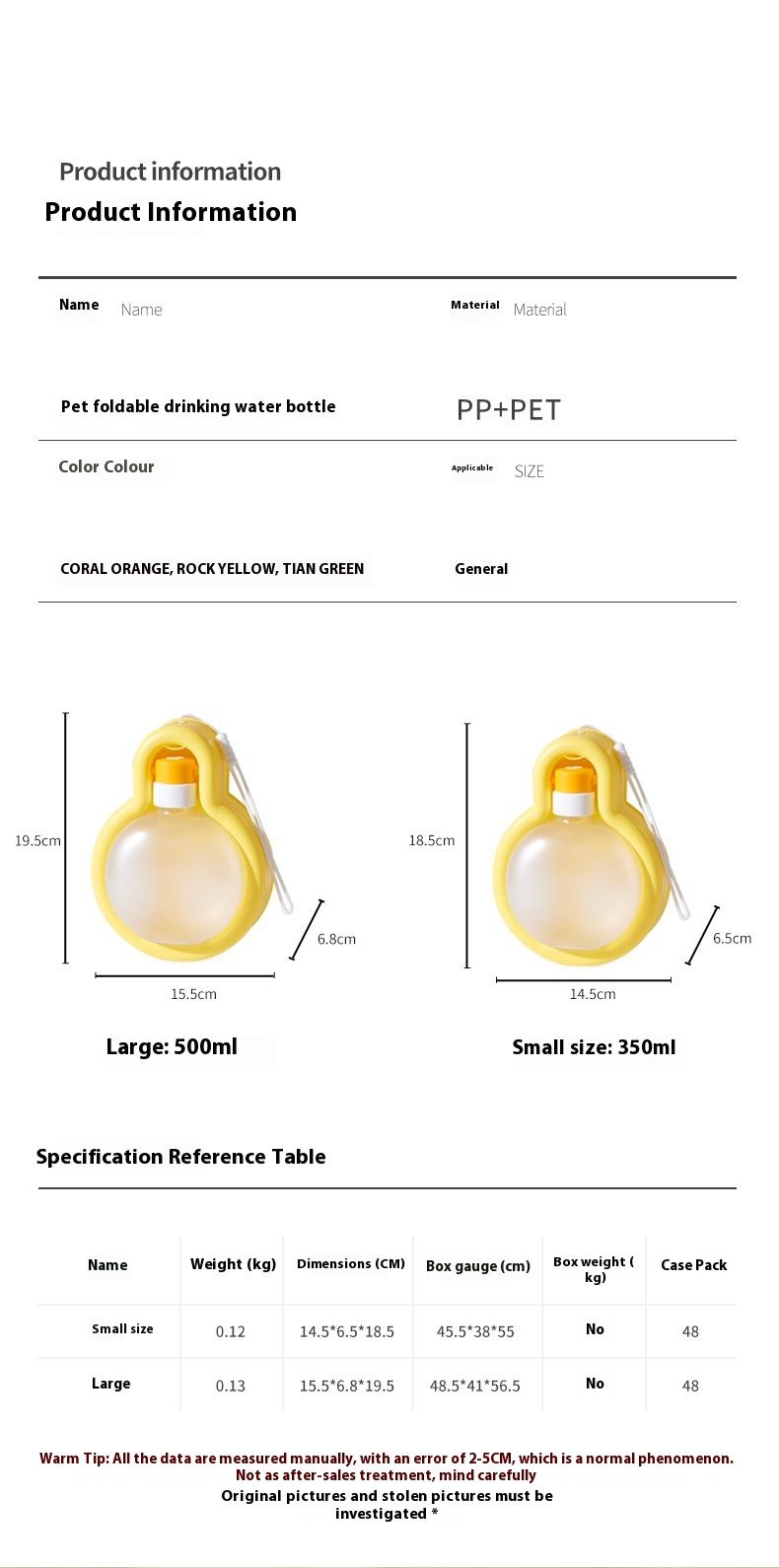Pet outing companion cup, cat and portable hanging rope, foldable kettle, large capacity water dispenser, dog bowl_voghion.com
