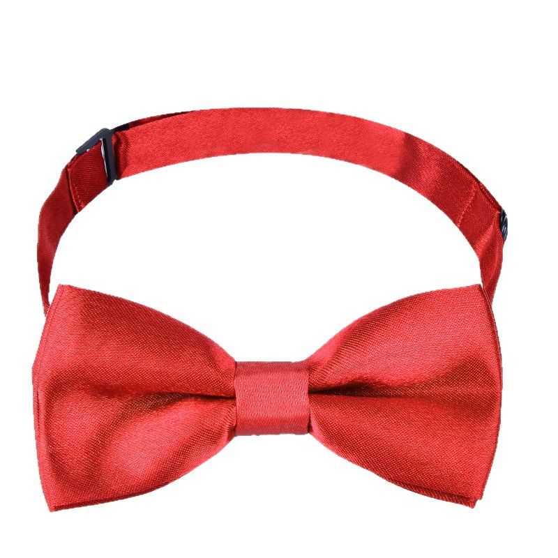 Papillon rosso per bambini, stile coreano, per ragazzi e ragazze, per scuola elementare e asilo, in tinta unita_voghion.com