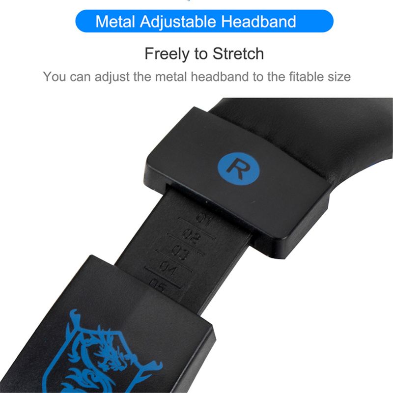 Auriculares para juegos con cable y luz LED, micrófono y cancelación de ruido para PC, portátil, PS4, PS5 y Xbox._voghion.com