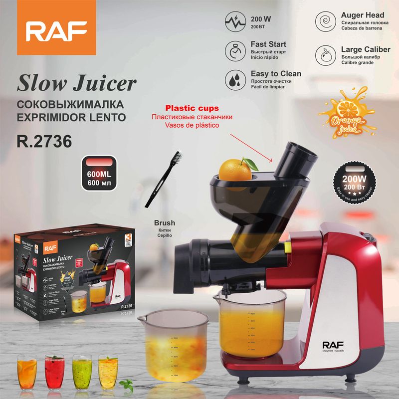 RAF Fully Automatic Juicer - Large Caliber Fruit Vegetable Processor With Pulp Separation, EU Standard_voghion.com