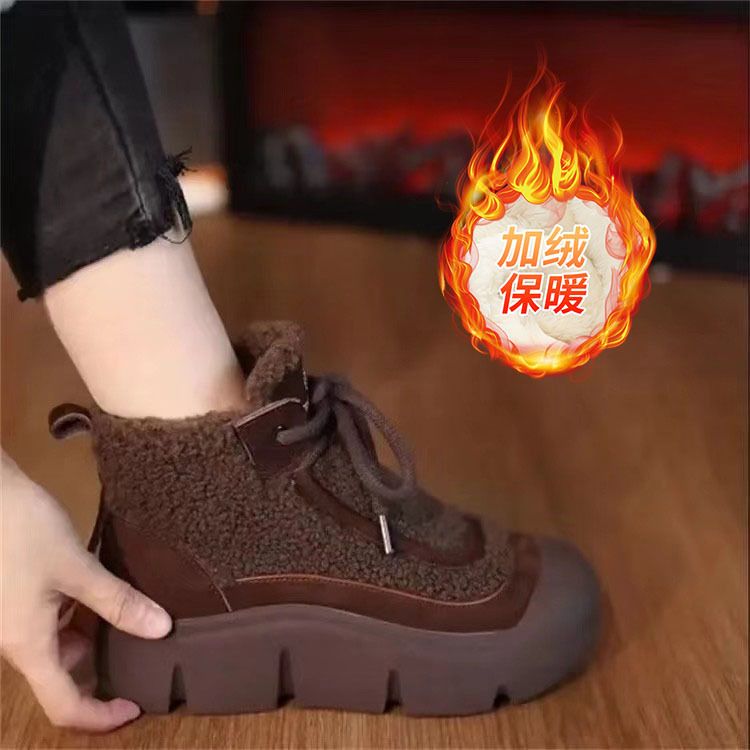 Nuove scarpe invernali in pile, spesse, calde, in cotone, suola morbida, leggere e traspiranti, stivali da neve per donna_voghion.com