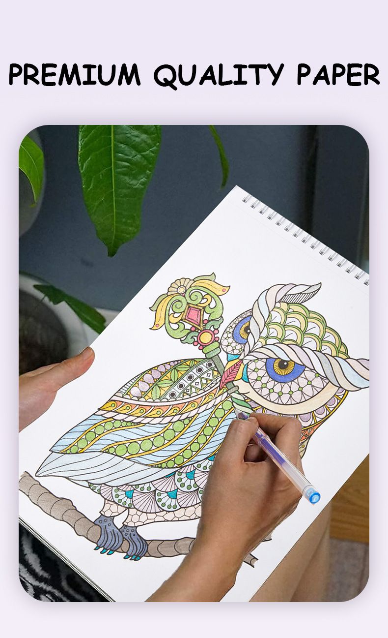 Libro da colorare per bambini, creativo, fai da te, farfalla, carta A4, libro da colorare per adulti, decompressione_voghion.com