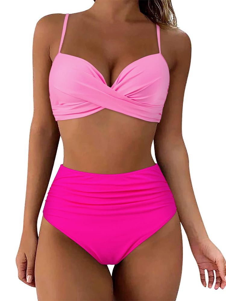Vêtements pour femmes Maillot de bain deux pièces Maillot de bain bikini sexy Maillot de bain deux pièces pour vacances à la plage_voghion.com