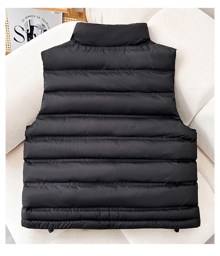 Leichte, gesteppte Pufferweste für Damen mit Stehkragen, lässige, ärmellose Slim-Fit-Jacke für das ganzjährige Layering_voghion.com