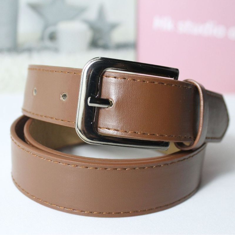 Cintura con fibbia ad ardiglione in stile punk, semplice e decorativa, nuova moda per le donne_voghion.com