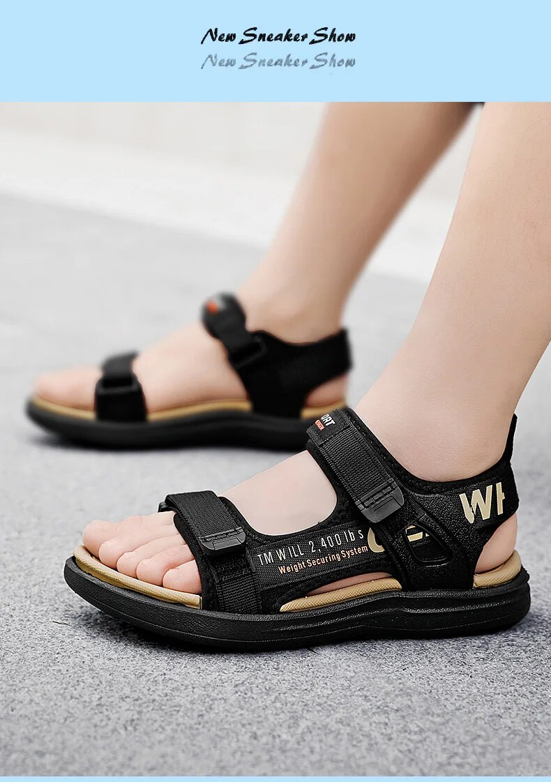 Mädchen Kinder Strand Sandalen Neue rutschfeste Weiche Unterseite Atmungsaktive Jungen Leichte Kinderschuhe_voghion.com