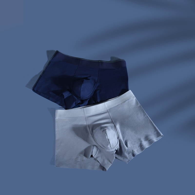3-Pack Men's 60-count Long-staple Cotton And Silk Boxer Briefs_voghion.com