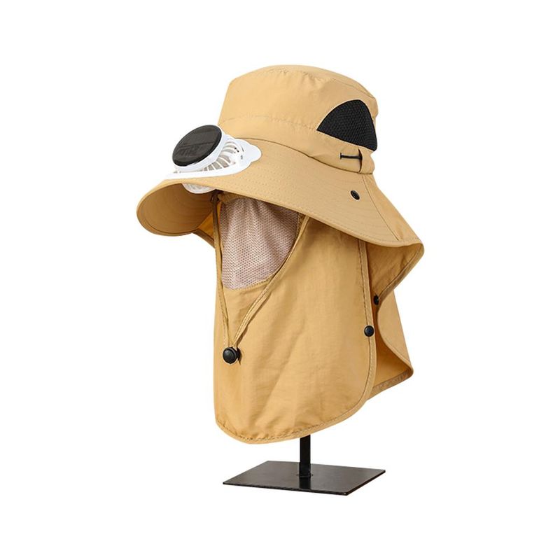 Removable Solar Fan Hat - Outdoor Sunshade Cap_voghion.com