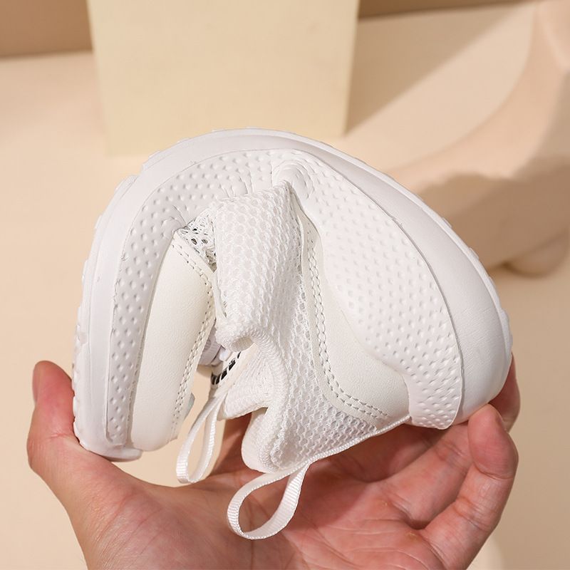 Children's 2025 Boys' Rotating Buckle Running Net 3-12 Student Girls' Light Sports Shoes_voghion.com