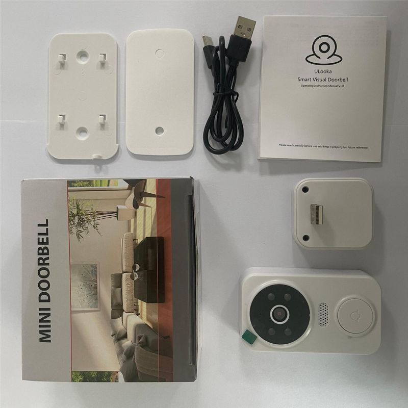 Ulooka intelligente visuele deurbel m8 high-definition nachtzicht bewaking op afstand tweerichtingsintercom thuisdeurbel_voghion.com
