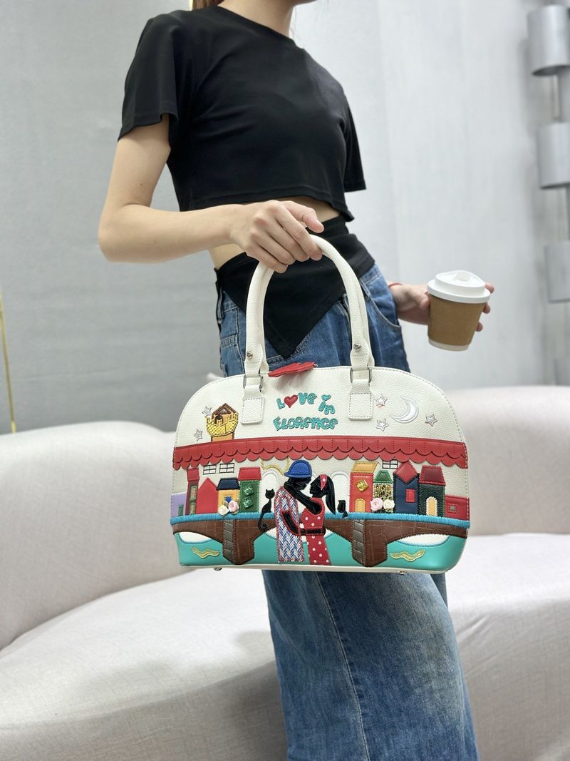 Damentaschen Hochwertige Temperamenthandtaschen für Frauen Neue Nähte Stickerei Damentaschen Große Kapazität Muscheltaschen Umhängetaschen_voghion.com