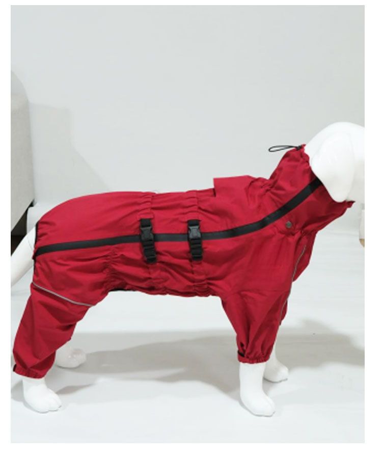 Jas Huisdier Regenjas Voor Middelgrote En Grote Honden Golden Retriever Samojeed Kleding Alaskan Malamute Waterdichte Viervoeter_voghion.com