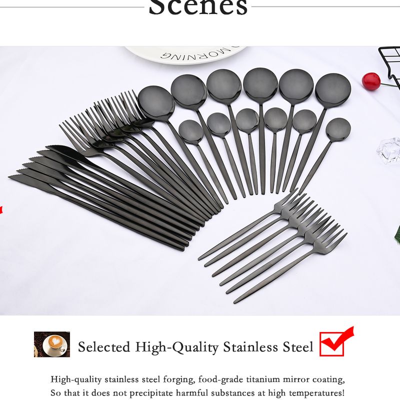 Luxus-Besteckset, 30 Stück – Partyzubehör in Weißgold_voghion.com