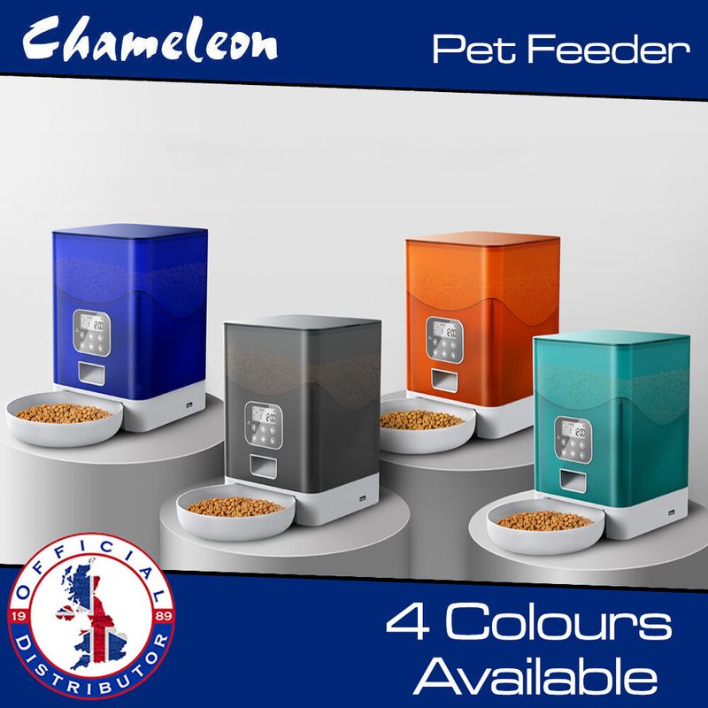 Electric Pet Feeder Pet Dog Cat - 3 Litre Capacity - Button Controlled_voghion.com
