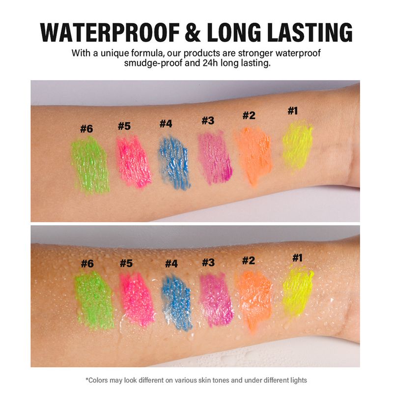 Mascara Lakerain Fluorescent Color Mascara Halloween Cosplay Mascara_voghion.com