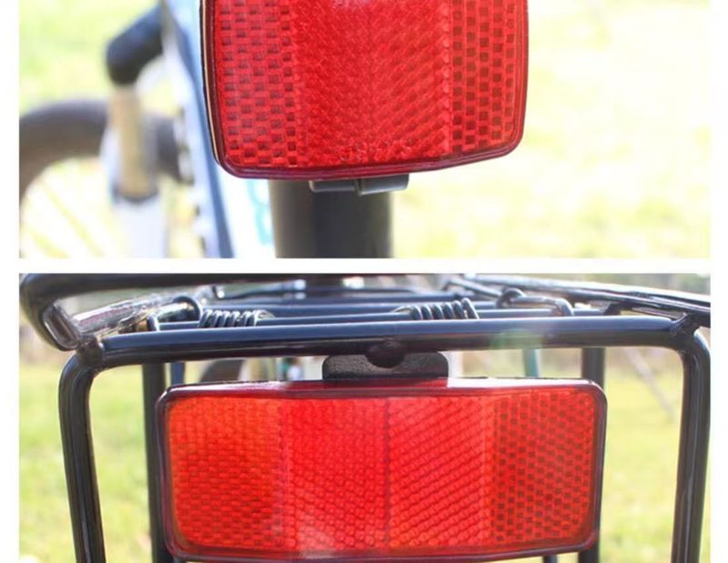 Riflettore riflettente per montagna, bicicletta, accessori per bici per bambini, luce anteriore notturna, segnale di avvertimento, luce posteriore_voghion.com