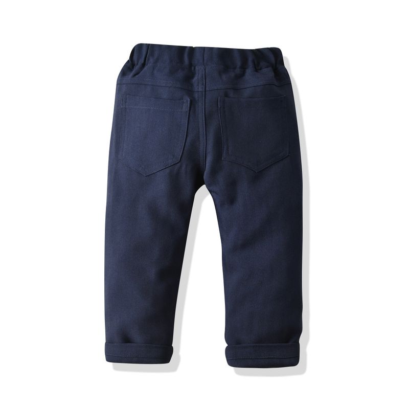 Boys' Dress Suit Children's Baby Gentleman Waistcoat Shirt Trousers British Style Four-piece Banquet Dress_voghion.com