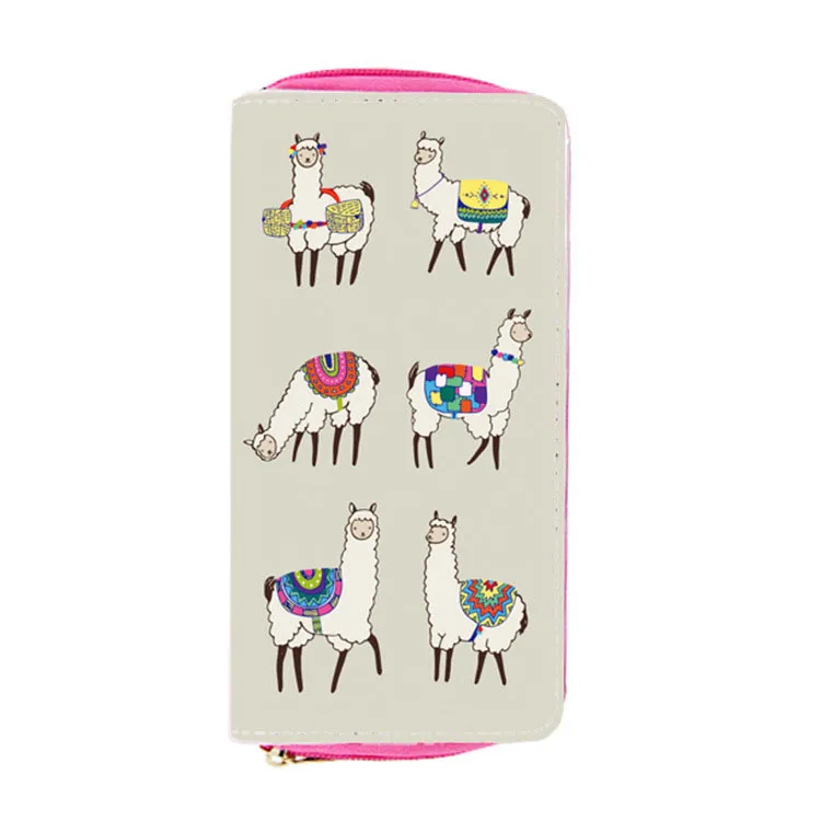 Baby Christmas elk Alpaca Print Coin Purse cartoon Xmas deer Alpacasso children wallet 12 styles women Hand bags C5223_voghion.com